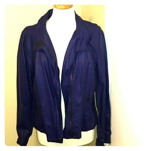 Women's L faux leather jacket